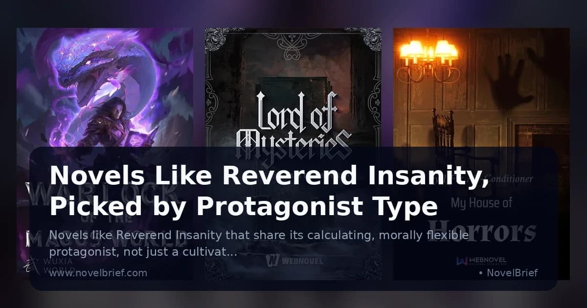 Novels Like Reverend Insanity, Picked by Protagonist Type