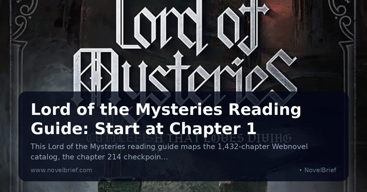 Lord of the Mysteries Reading Guide: Start at Chapter 1