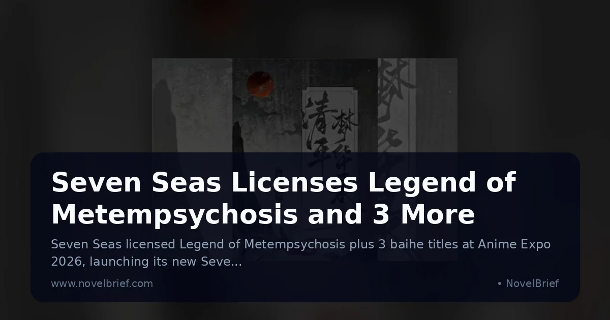 Official cover art for Legend of Metempsychosis (清平梦华录), showing the novel's ink-wash mountain and heavenly seal artwork
