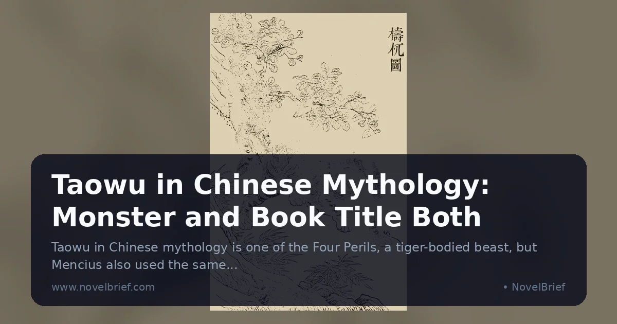Taowu in Chinese Mythology: Monster and Book Title Both